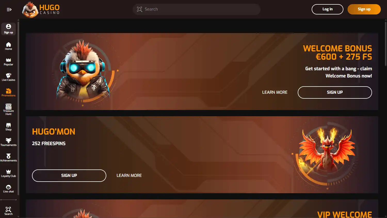 Hugo Casino screenshot 3