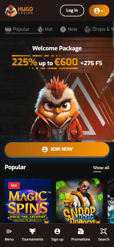 Hugo Casino screenshot 4