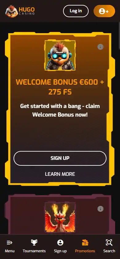 Hugo Casino screenshot 6