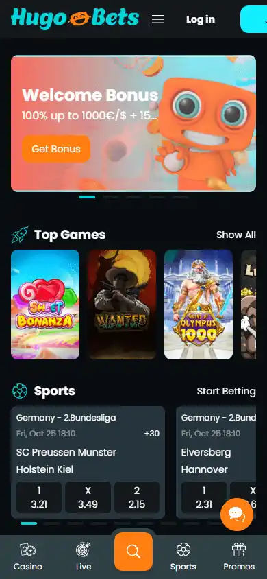HugoBets Casino screenshot 4