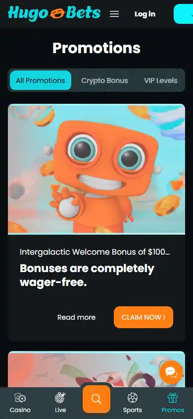 HugoBets Casino screenshot 6