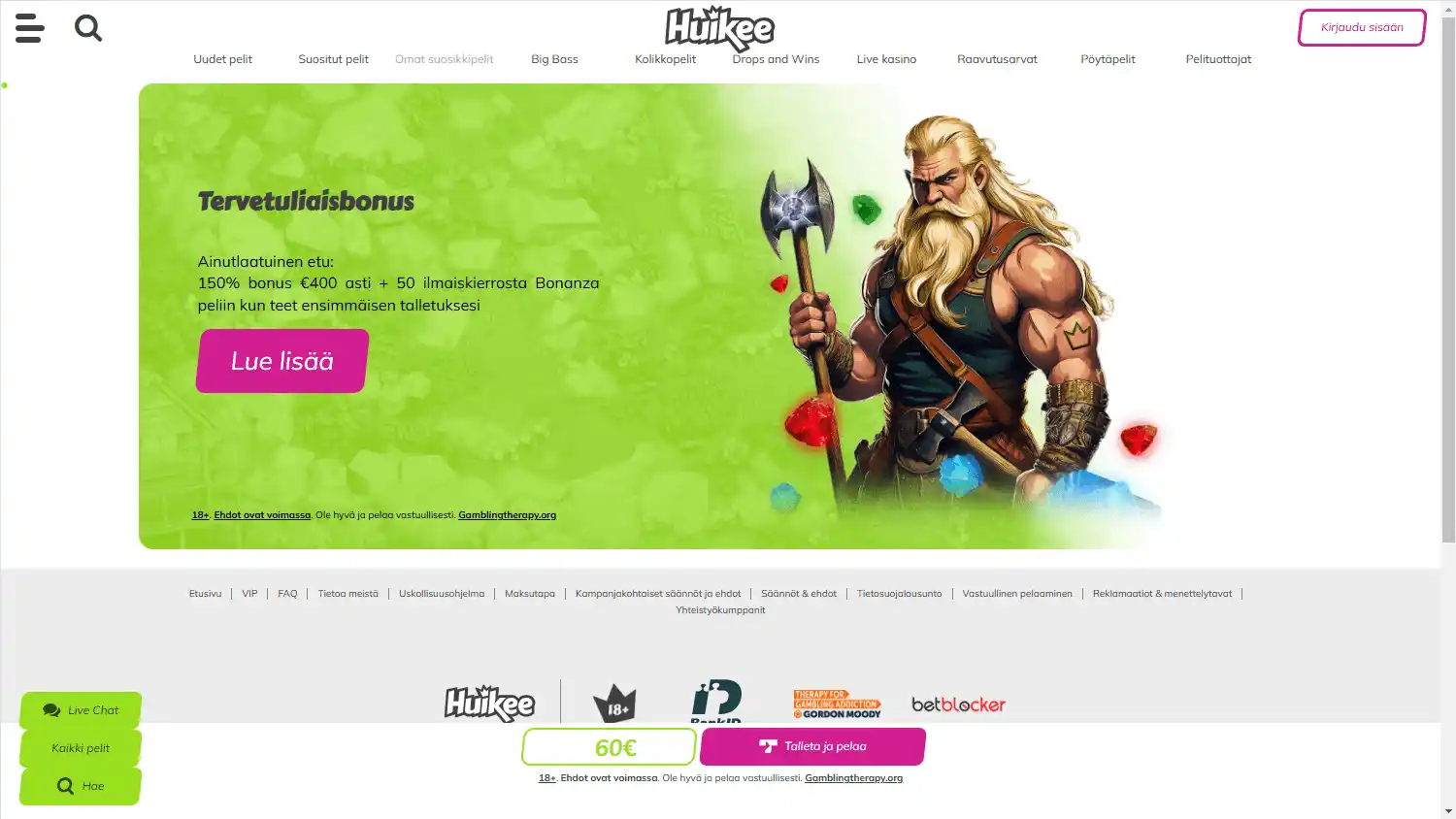 Huikee Casino screenshot 2