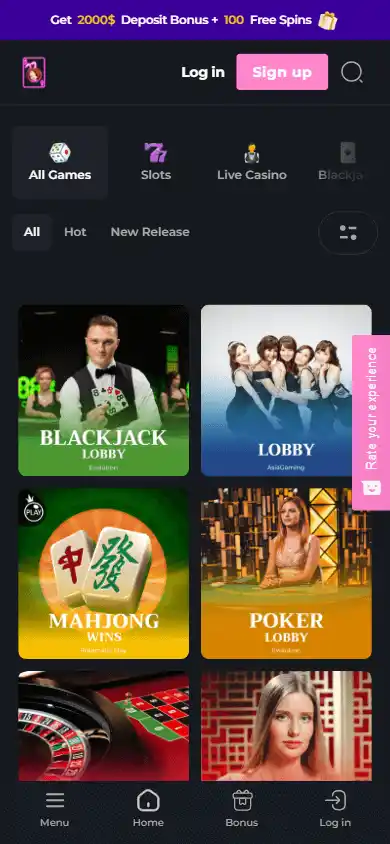 HunnyPlay Casino screenshot 5