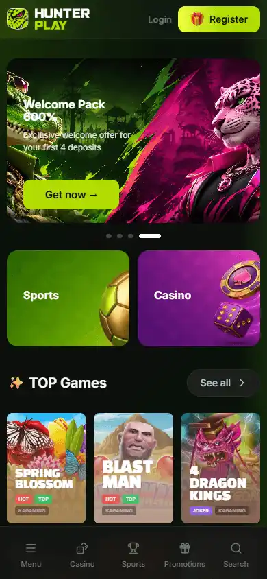 HunterPlay Casino screenshot 4