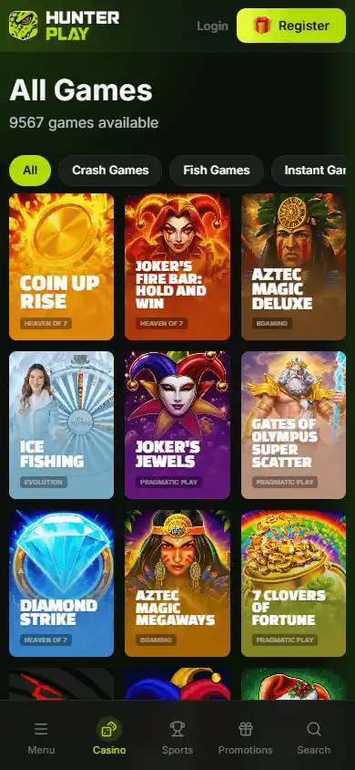 HunterPlay Casino screenshot 5