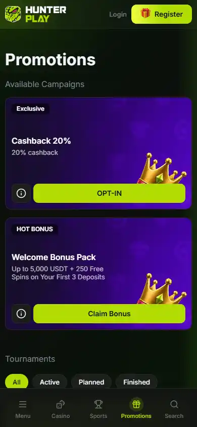 HunterPlay Casino screenshot 6