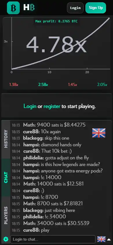 HustleBTC Casino screenshot 3
