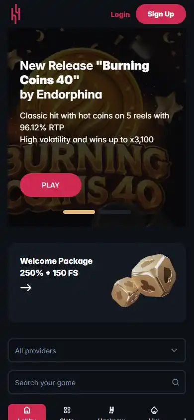 Hype Casino screenshot 4