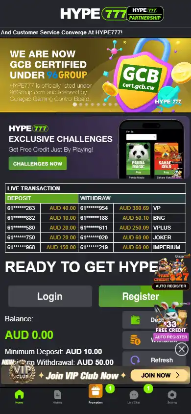 HYPE777 Casino screenshot 3