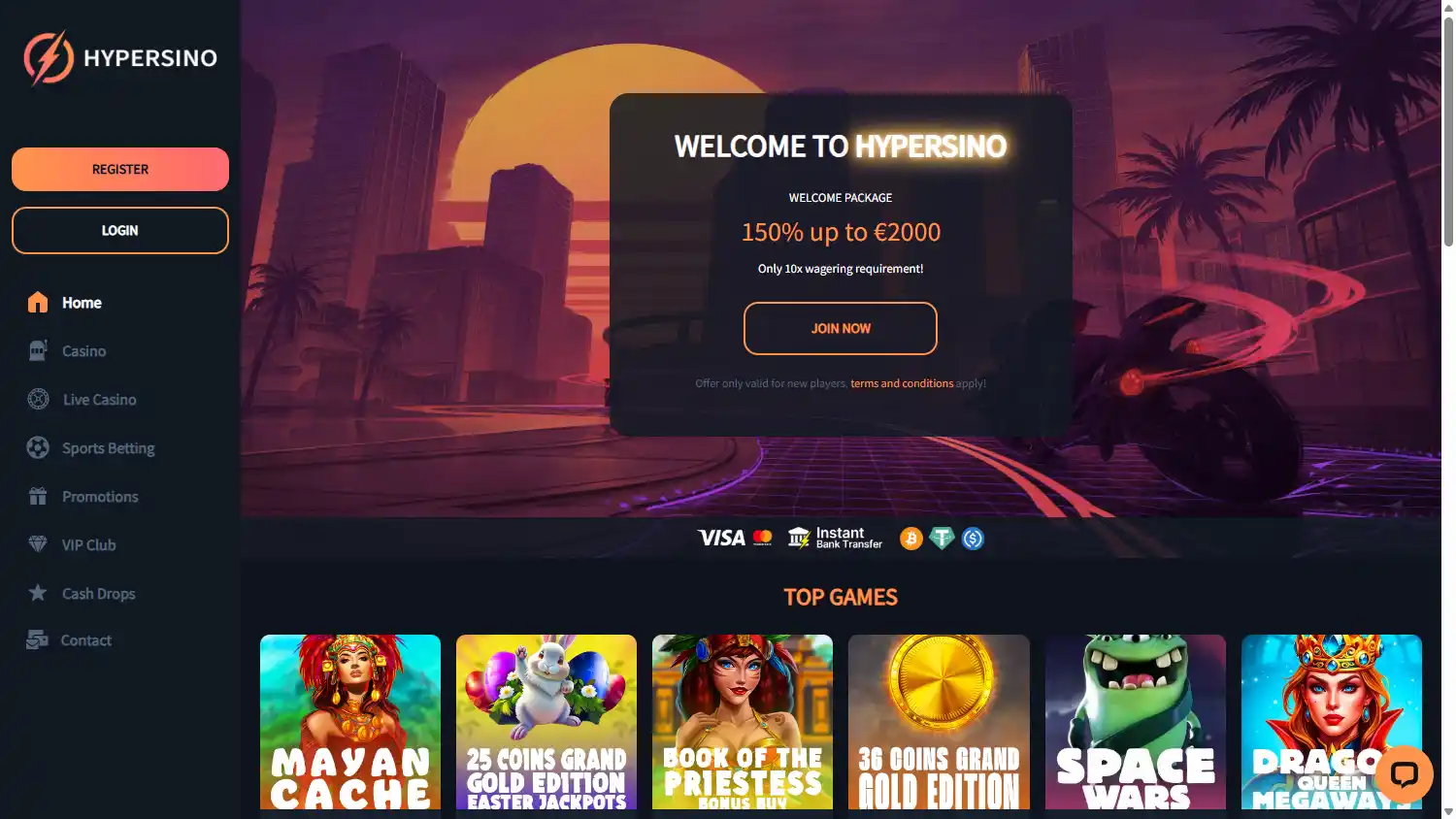 Hypersino Casino screenshot 1