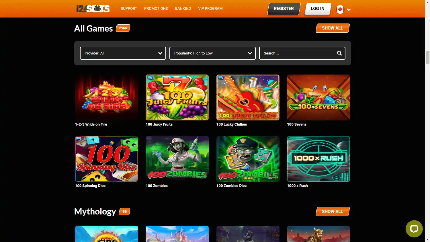 i24Slots Casino screenshot 2