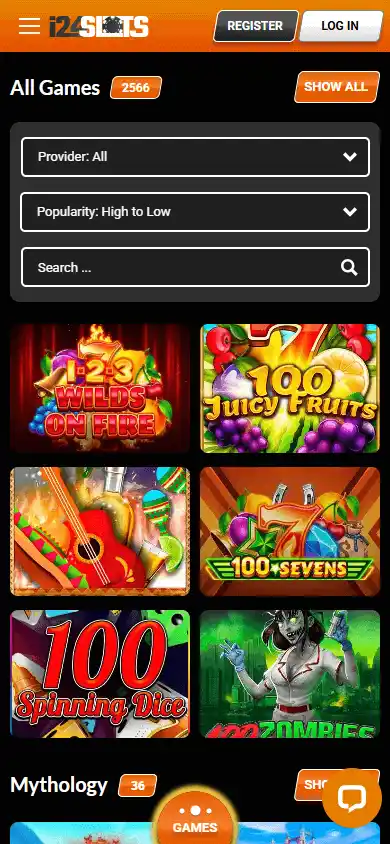 i24Slots Casino screenshot 5