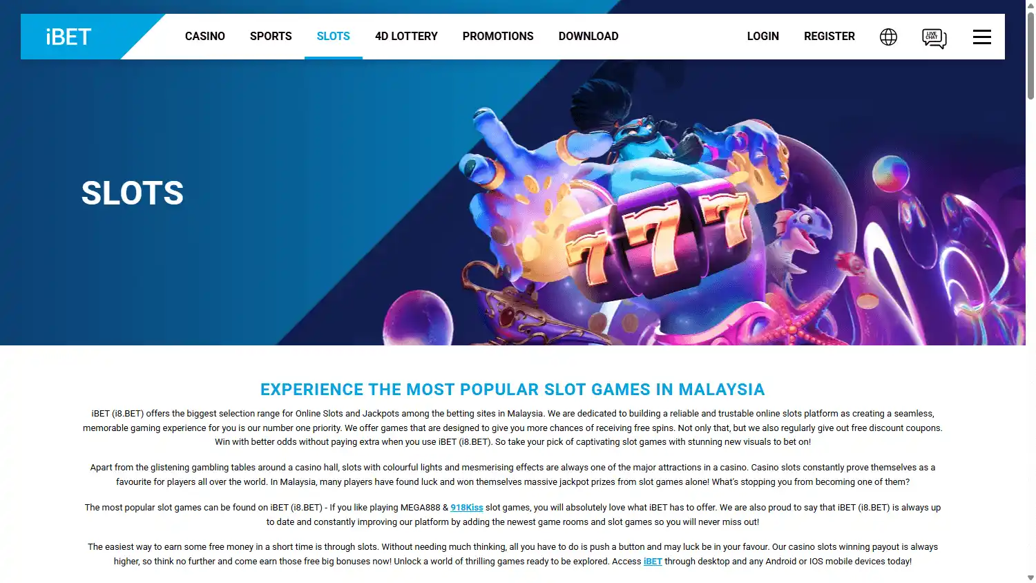 iBET Casino screenshot 2