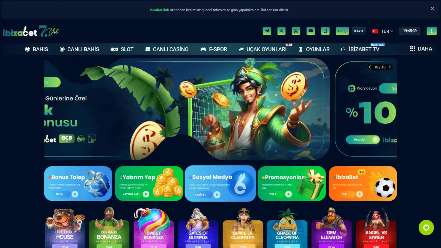 Ibizabet Casino screenshot 1