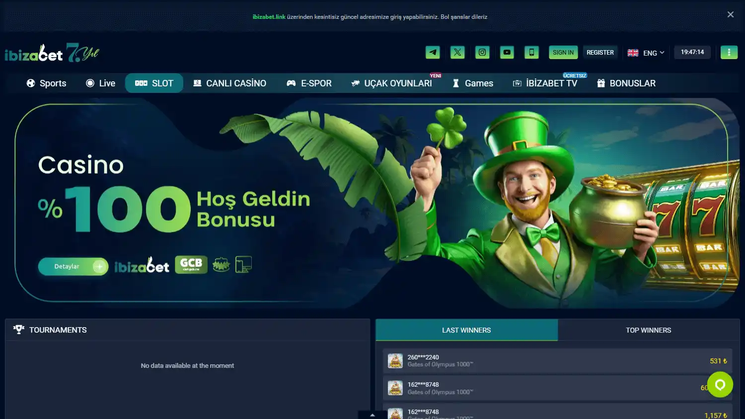 Ibizabet Casino screenshot 2