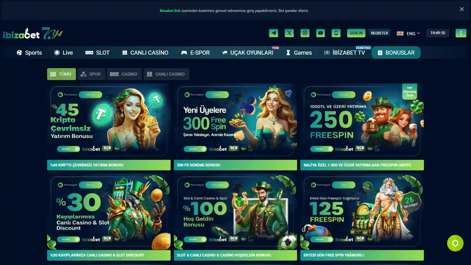 Ibizabet Casino screenshot 3