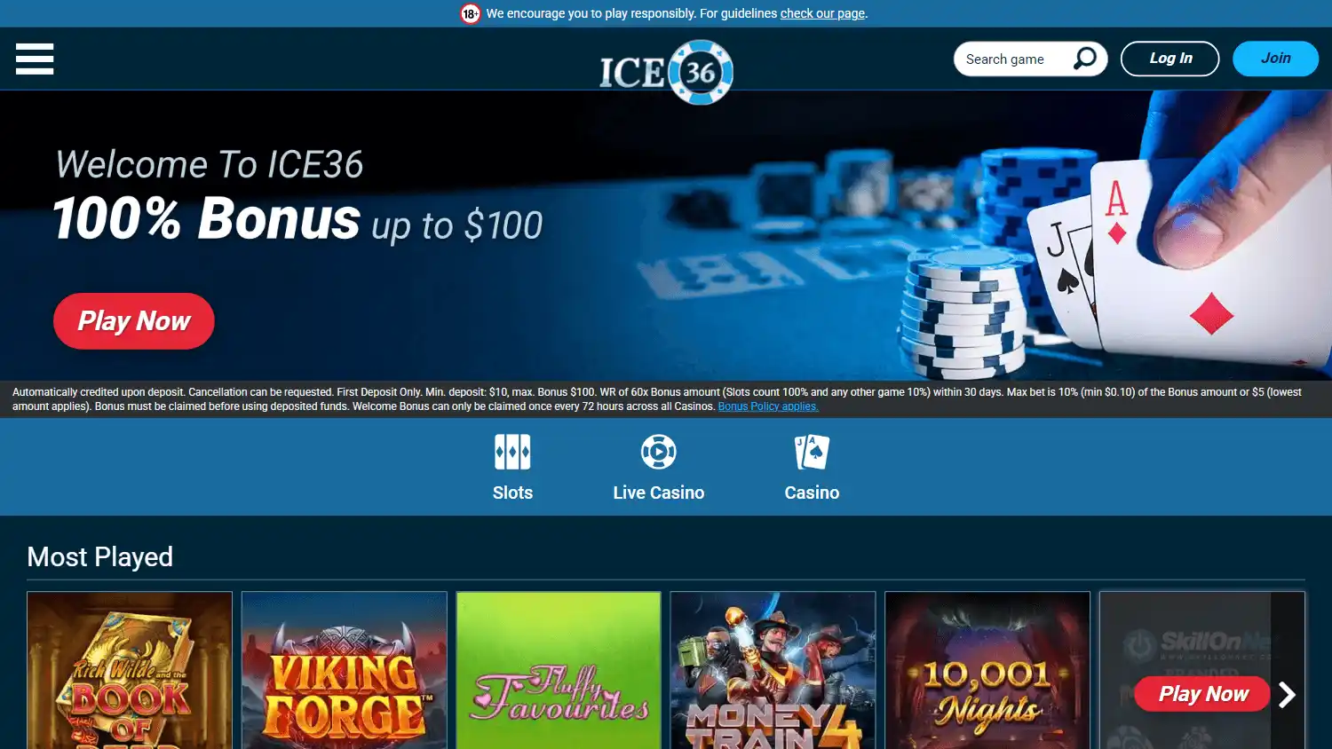 ICE36 Casino DE screenshot 2