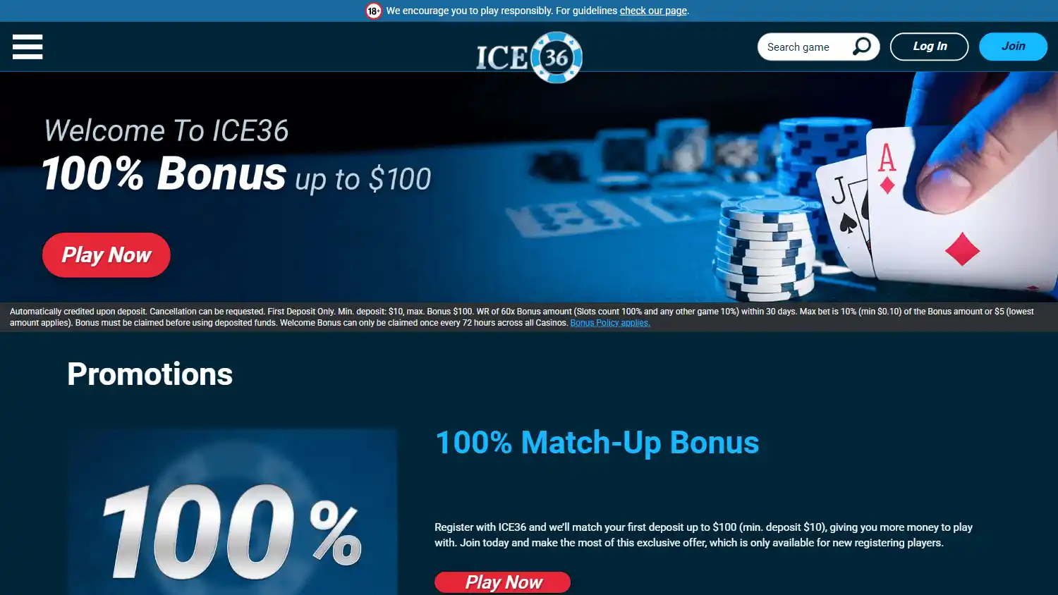 ICE36 Casino DK screenshot 4