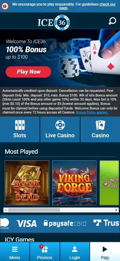 ICE36 Casino DK screenshot 5