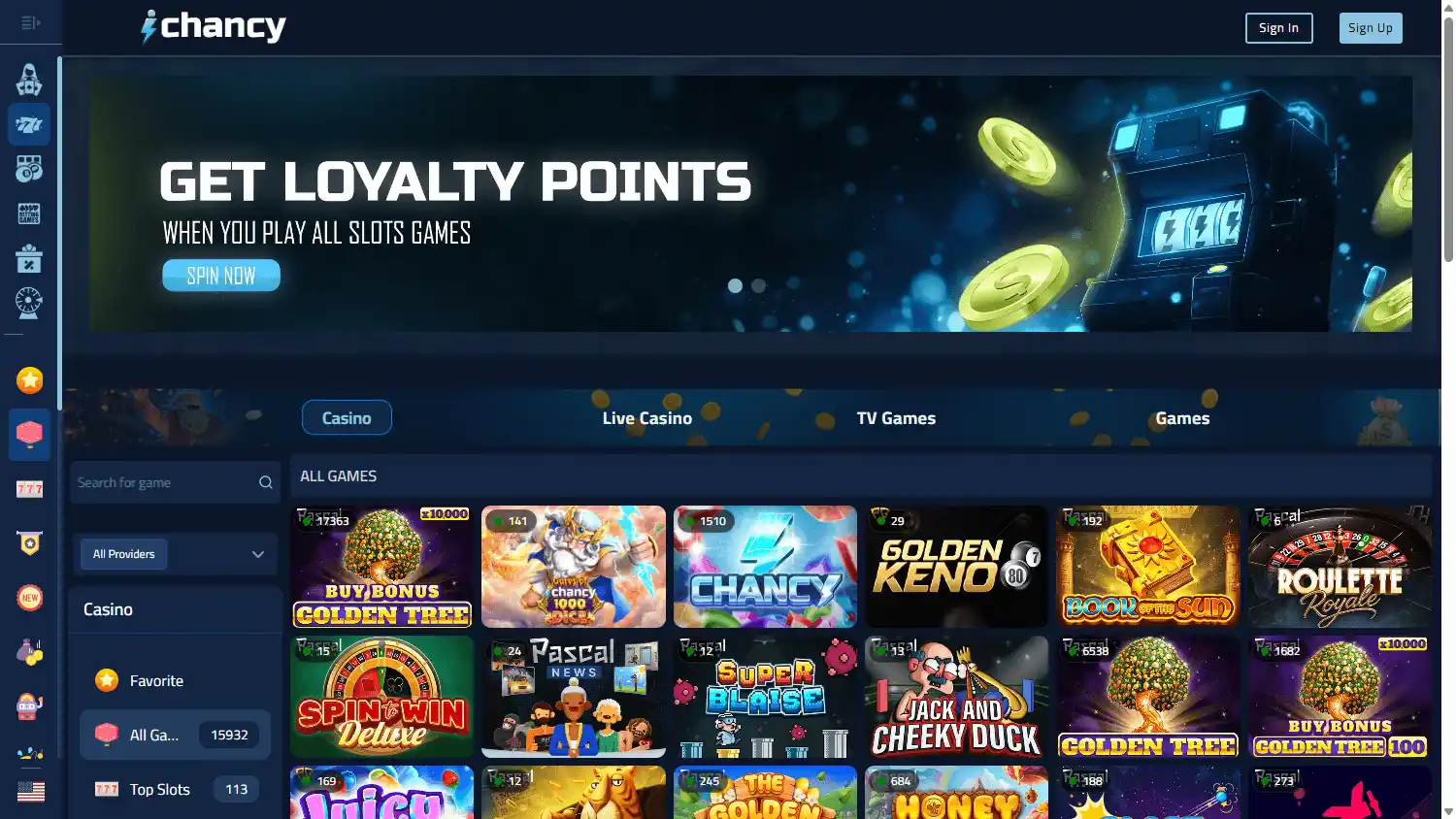 Ichancy Casino screenshot 2