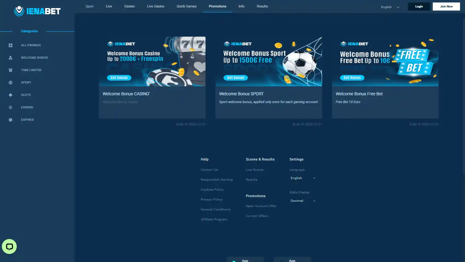 Ienabet Casino screenshot 3