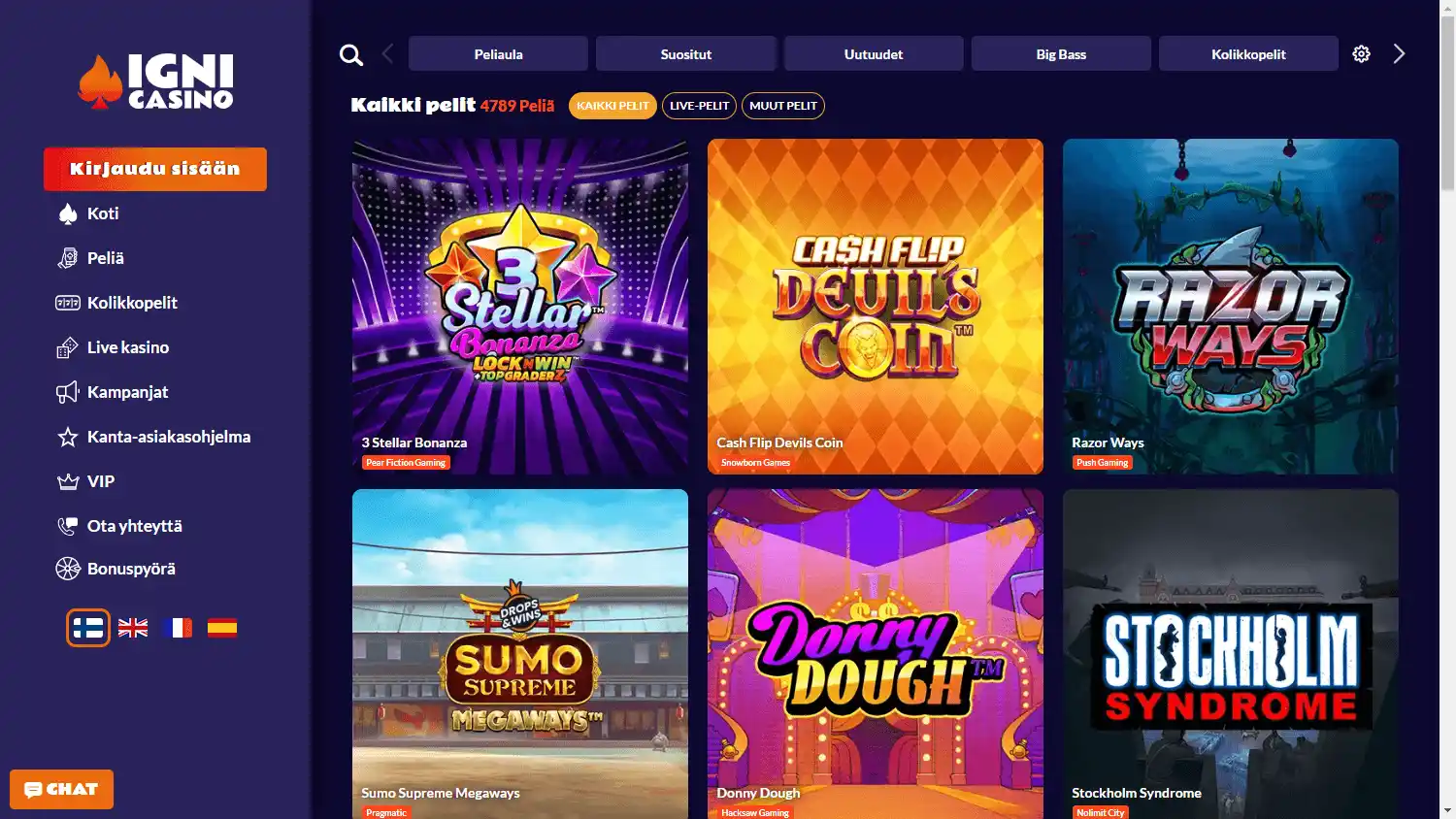 Igni Casino screenshot 2