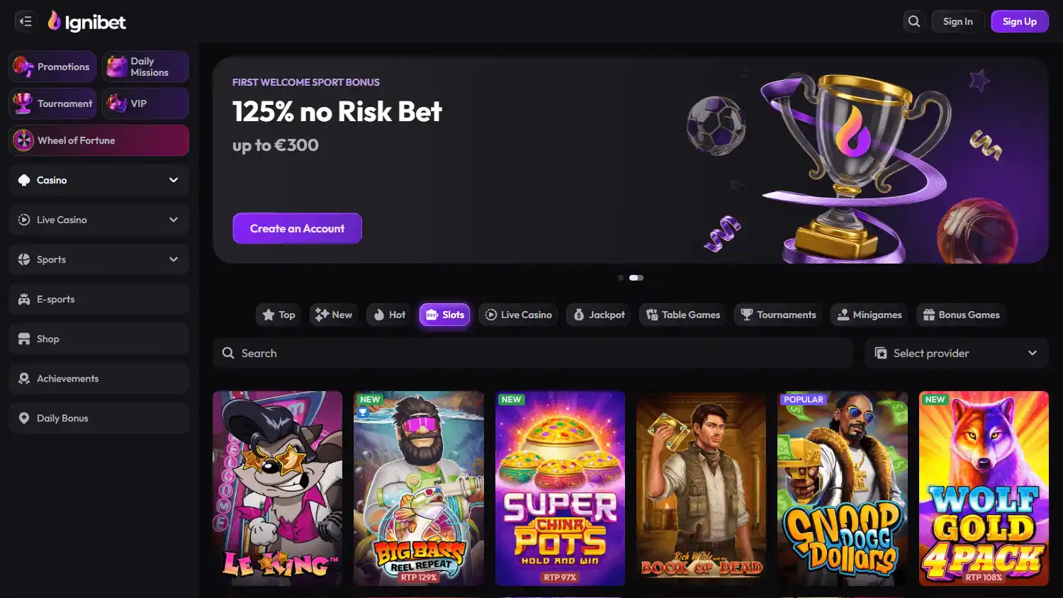 IgniBet Casino screenshot 2