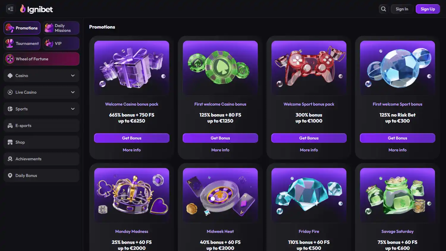 IgniBet Casino screenshot 3
