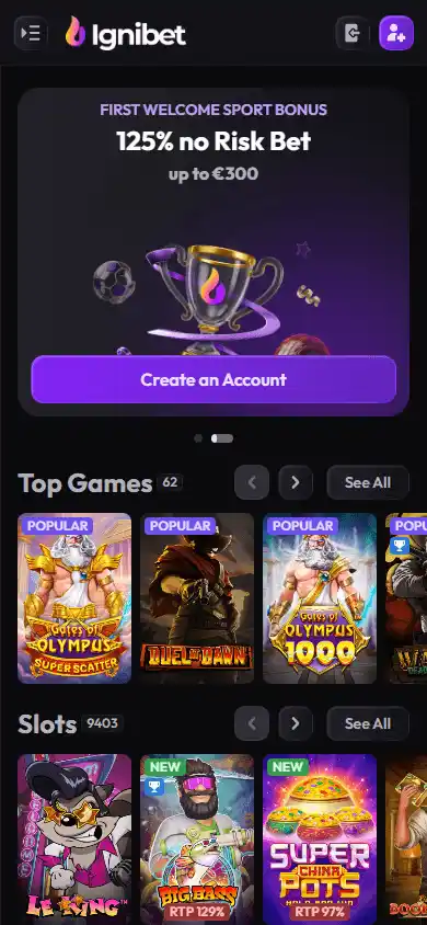 IgniBet Casino screenshot 4