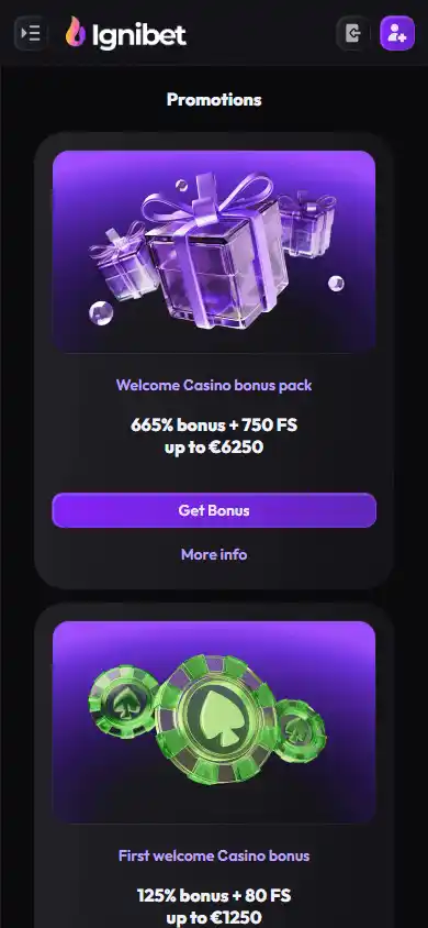 IgniBet Casino screenshot 6