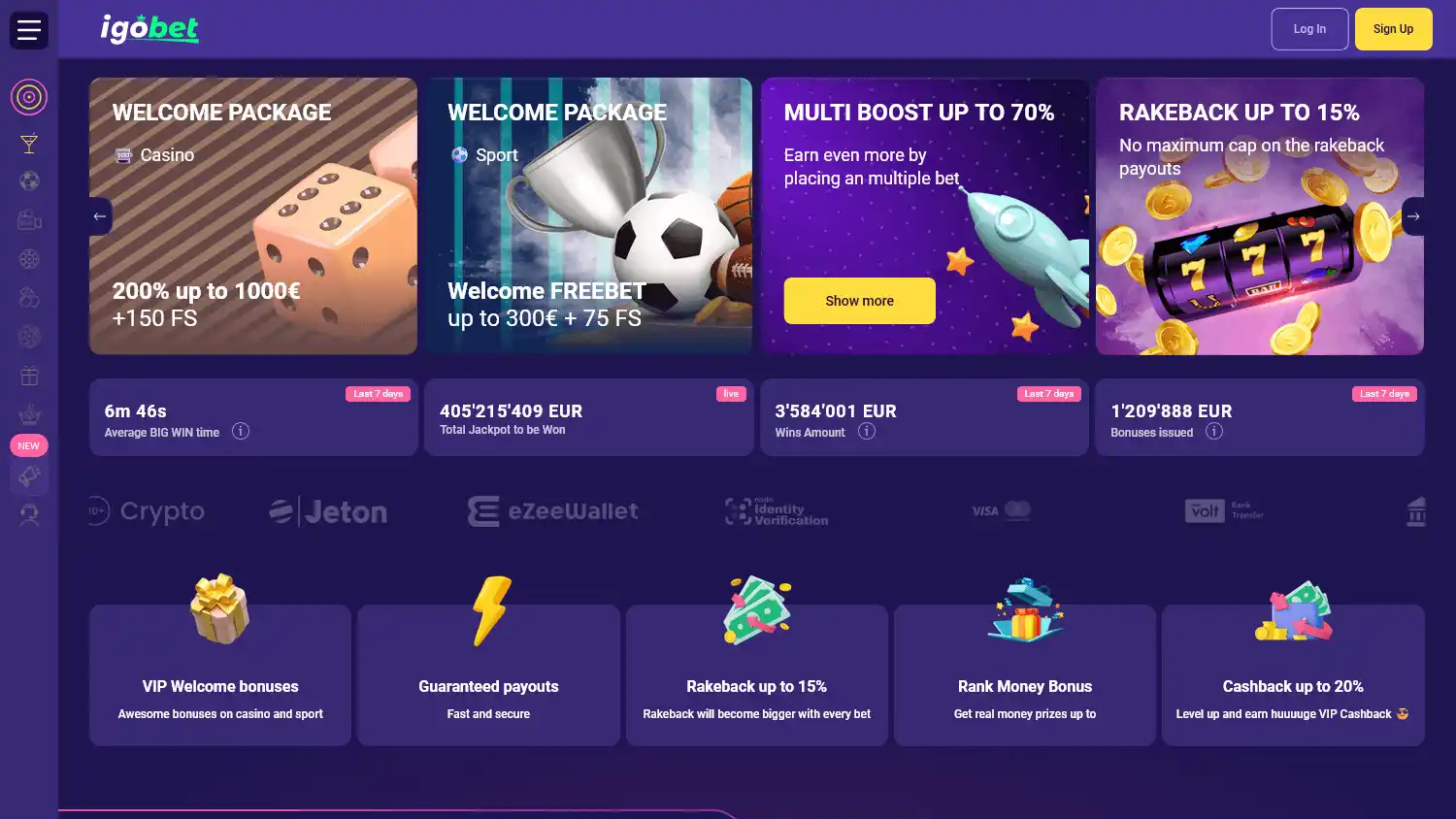 Igo.bet Casino screenshot 1