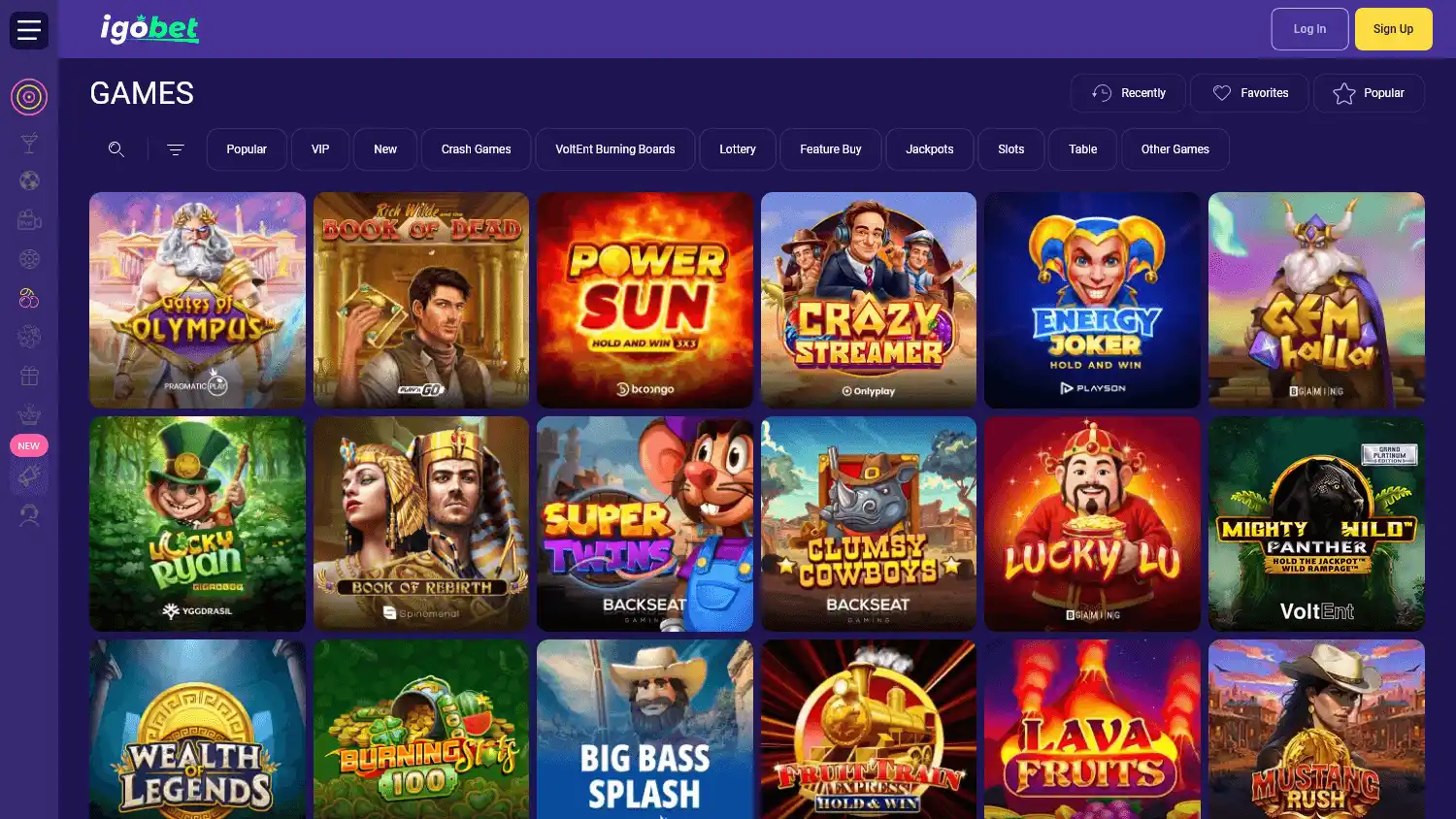 Igo.bet Casino screenshot 2