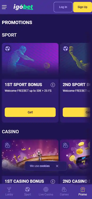 Igo.bet Casino screenshot 5