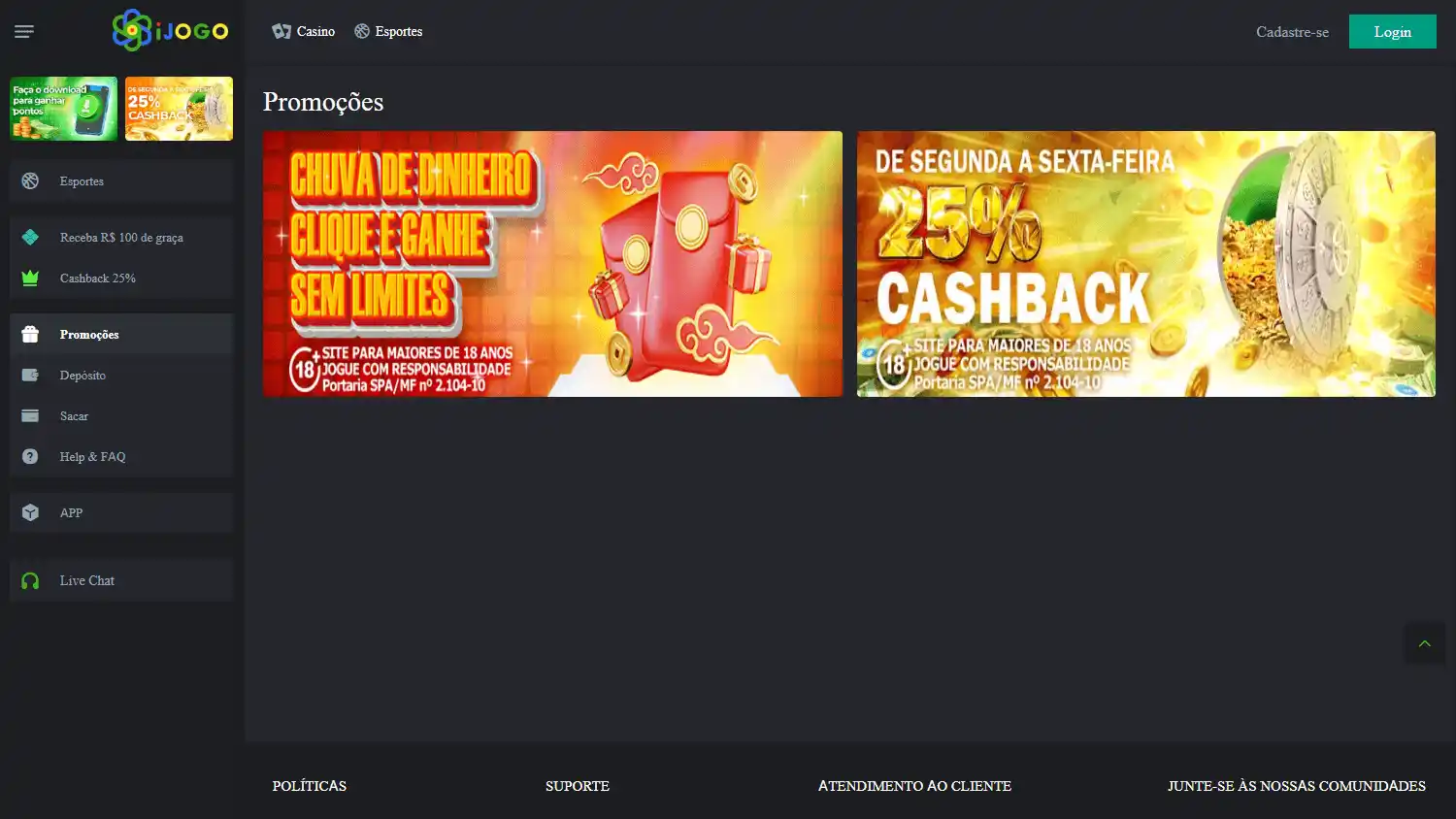 iJogo Casino screenshot 2