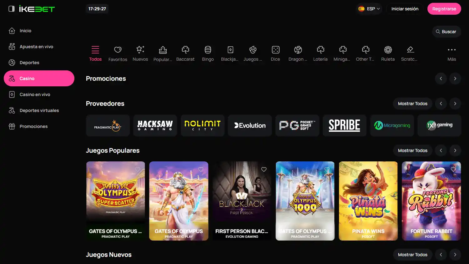 Ikebet Casino screenshot 2