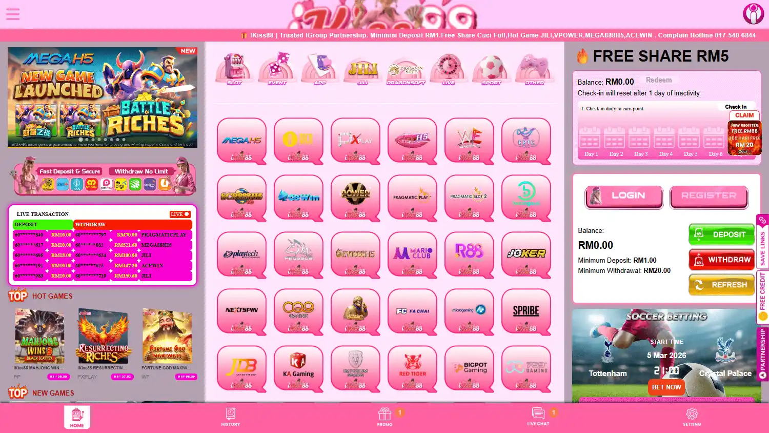 iKiss88 Casino screenshot 1