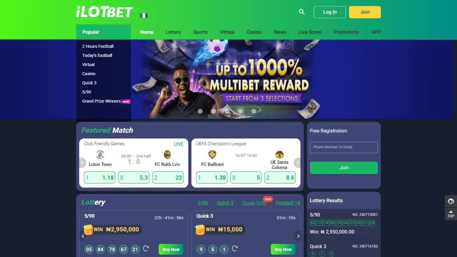 iLOTBet Casino screenshot 1