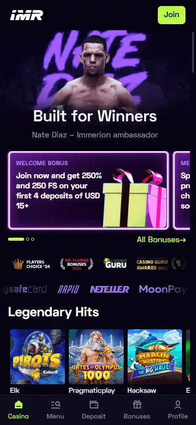 Immerion Casino screenshot 4