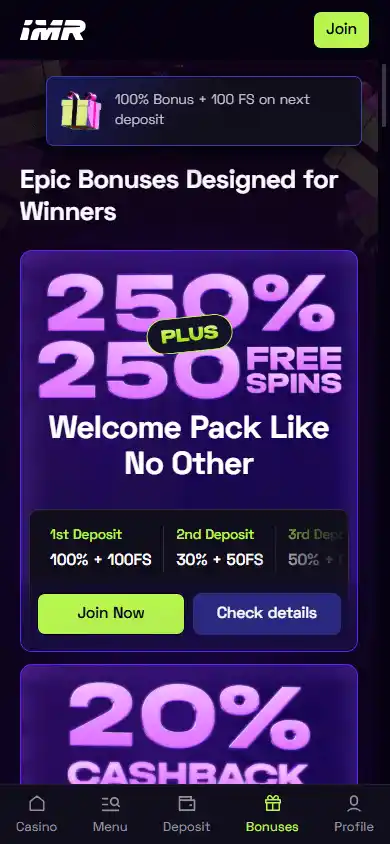Immerion Casino screenshot 6