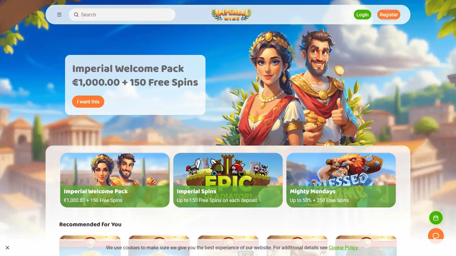 Imperial Wins Casino screenshot 1