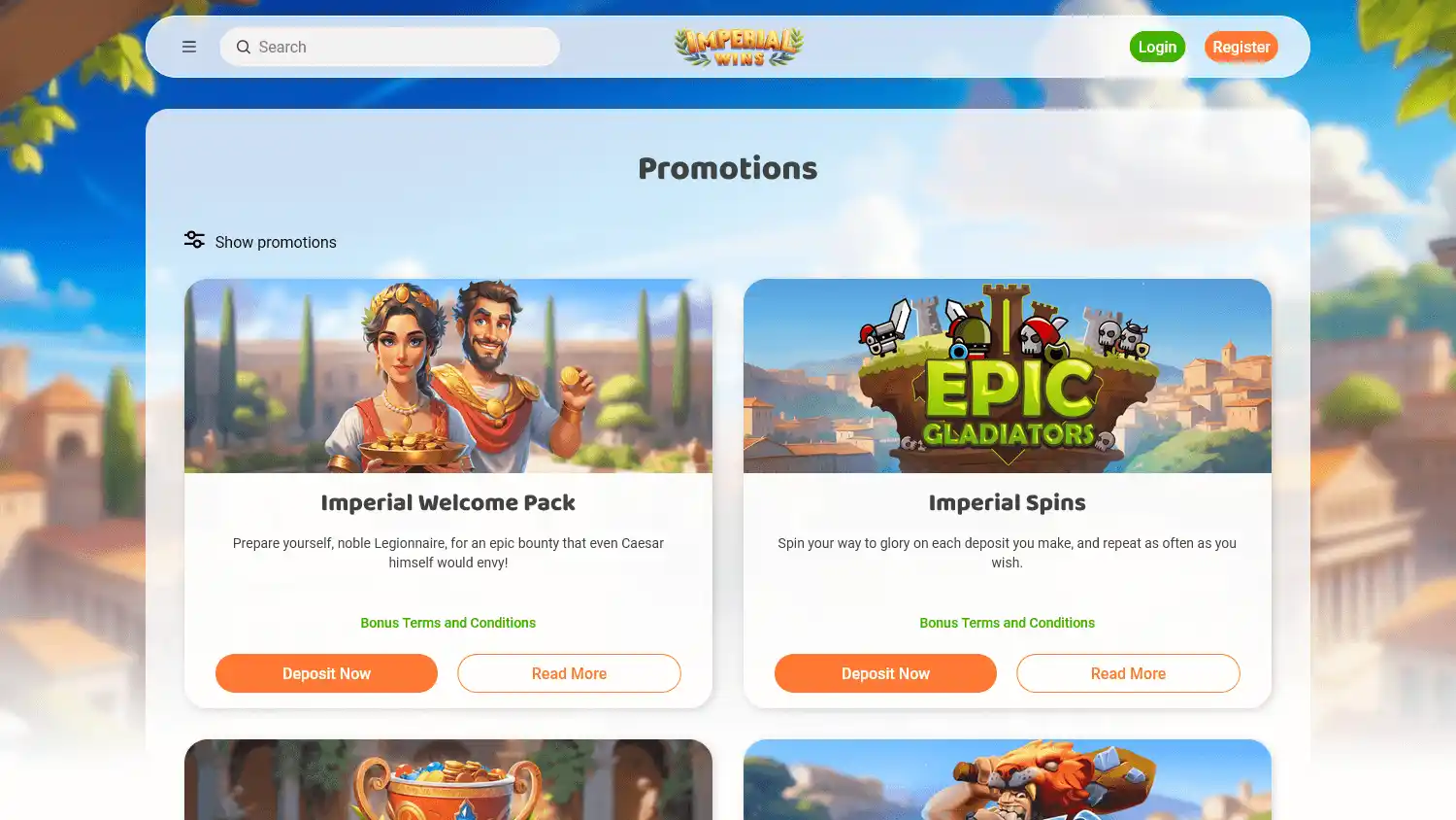 Imperial Wins Casino screenshot 2