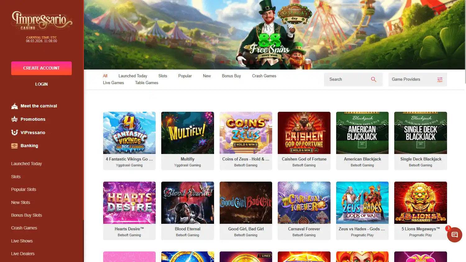 Impressario Casino screenshot 2