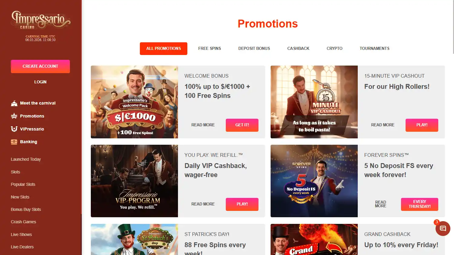 Impressario Casino screenshot 3