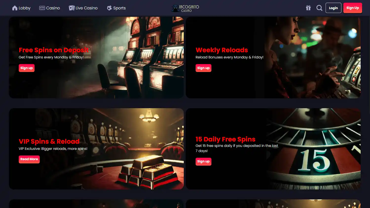 Incognito Casino screenshot 3