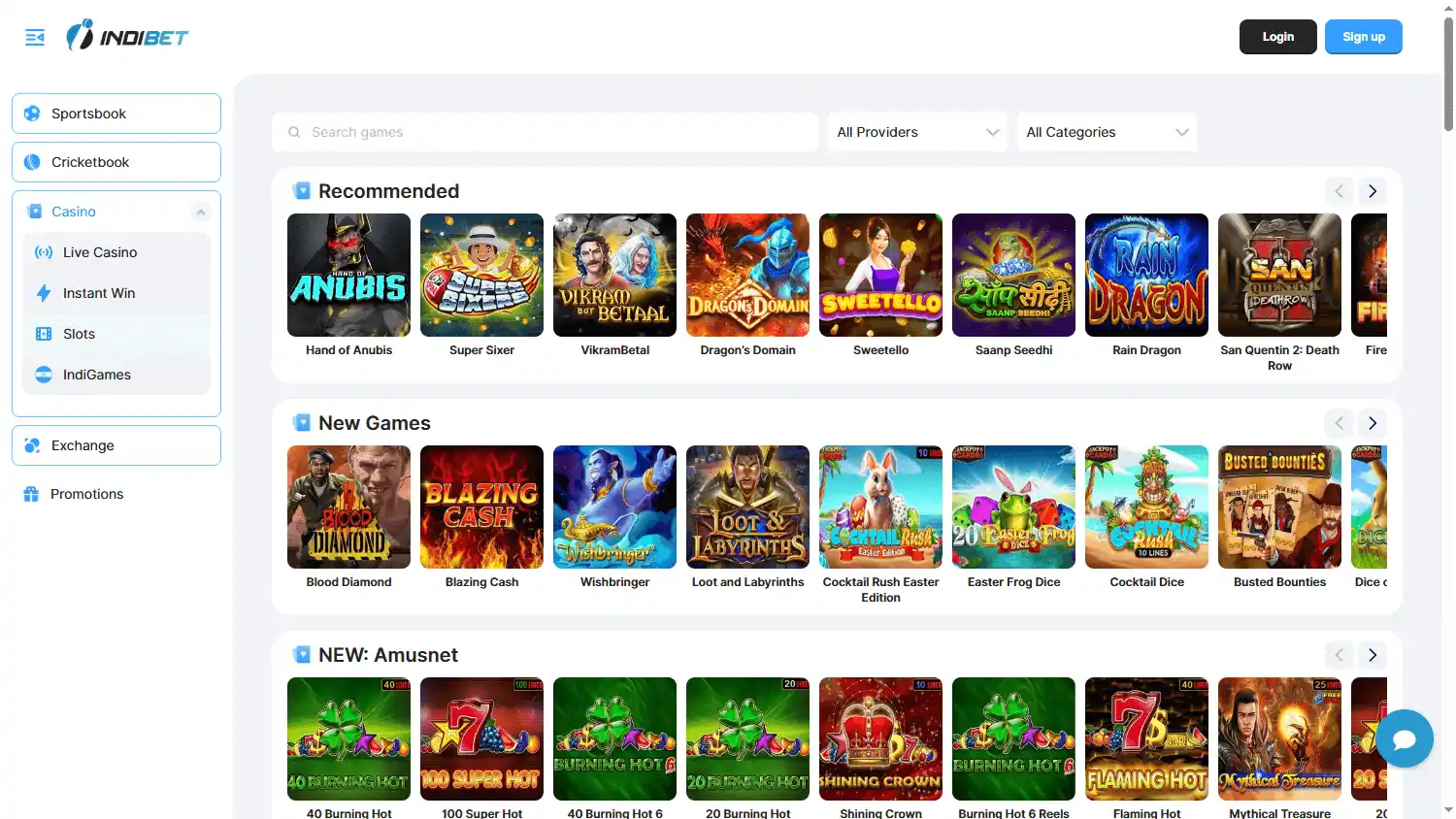 Indibet Casino screenshot 2