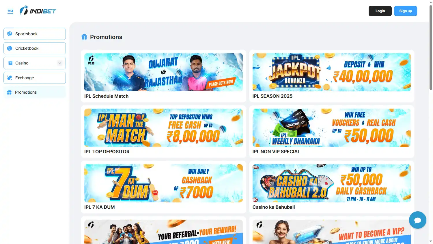 Indibet Casino screenshot 3