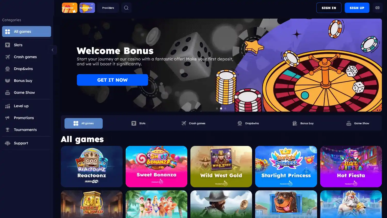 IndoJack128 Casino screenshot 2