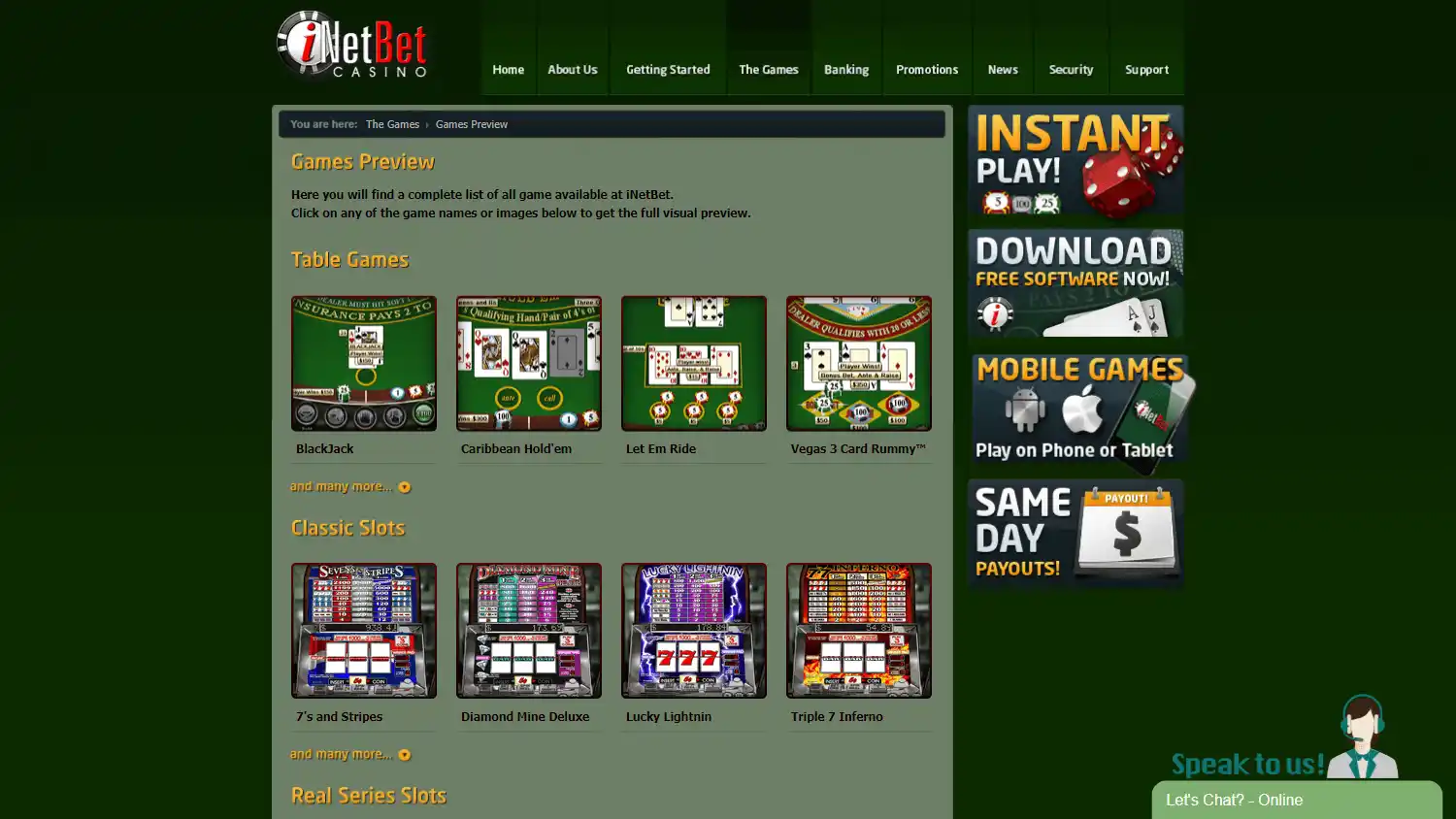 iNetBet Casino screenshot 2