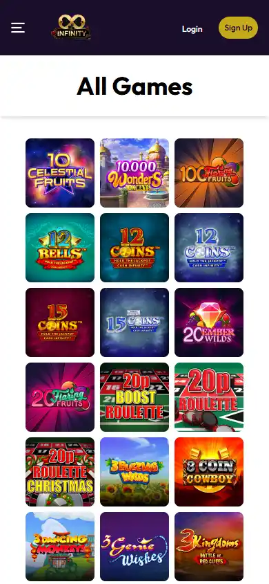 Infinity Casino screenshot 5