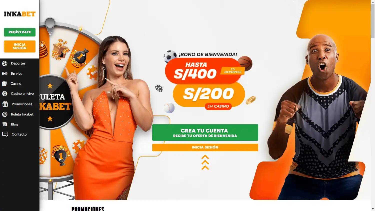 Inkabet Casino screenshot 1